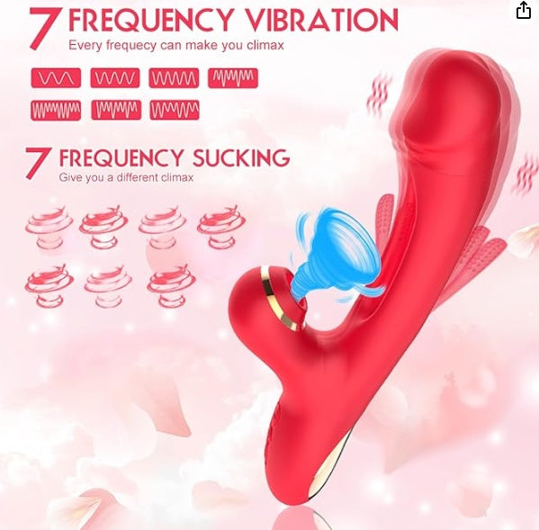 Vibrator Toys For Women - 3IN1 Red Rabbit