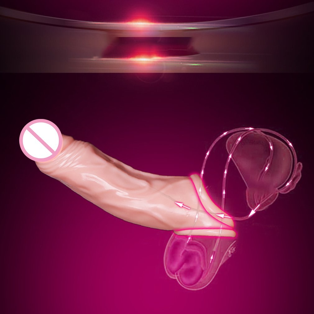 Stretchable Double Male Extender Dildo Enhancer