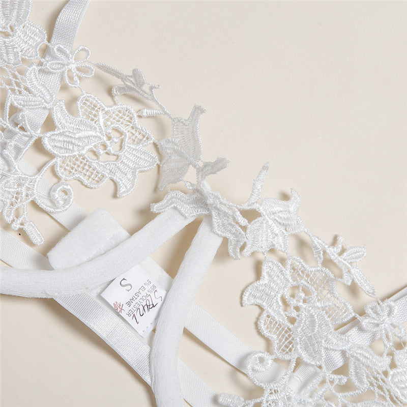 La Florale — Set Lingerie Brodé Deux Pièces