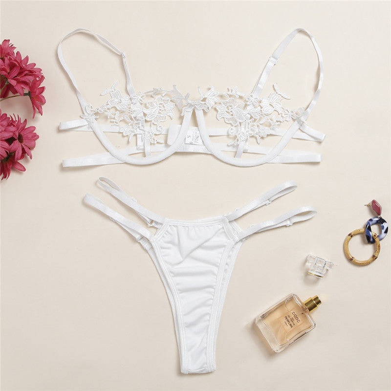 La Florale — Set Lingerie Brodé Deux Pièces