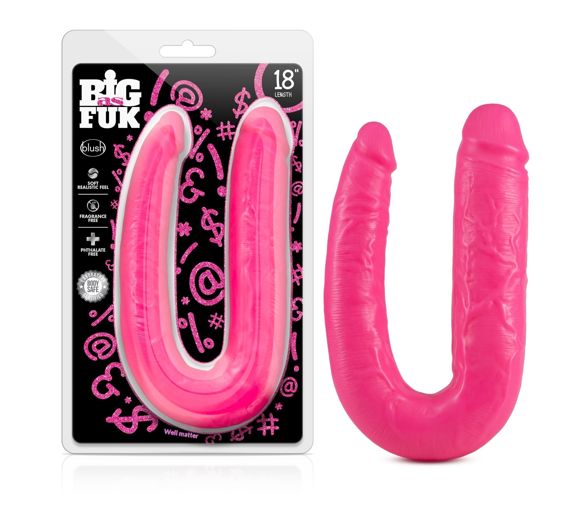 Double-headed Dildo U-style Manual Silicone Masturbation And Erotic Toy