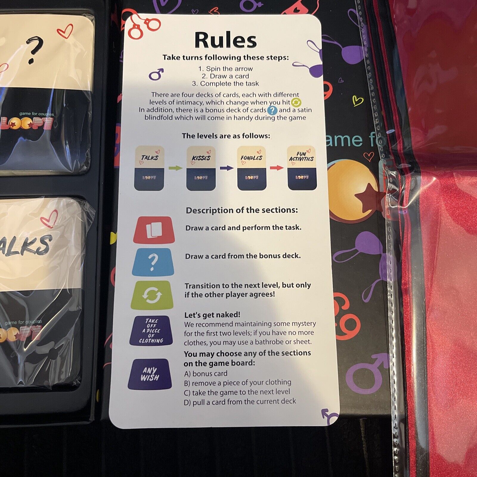 Intimate Communication Couple Game English Board Game Card