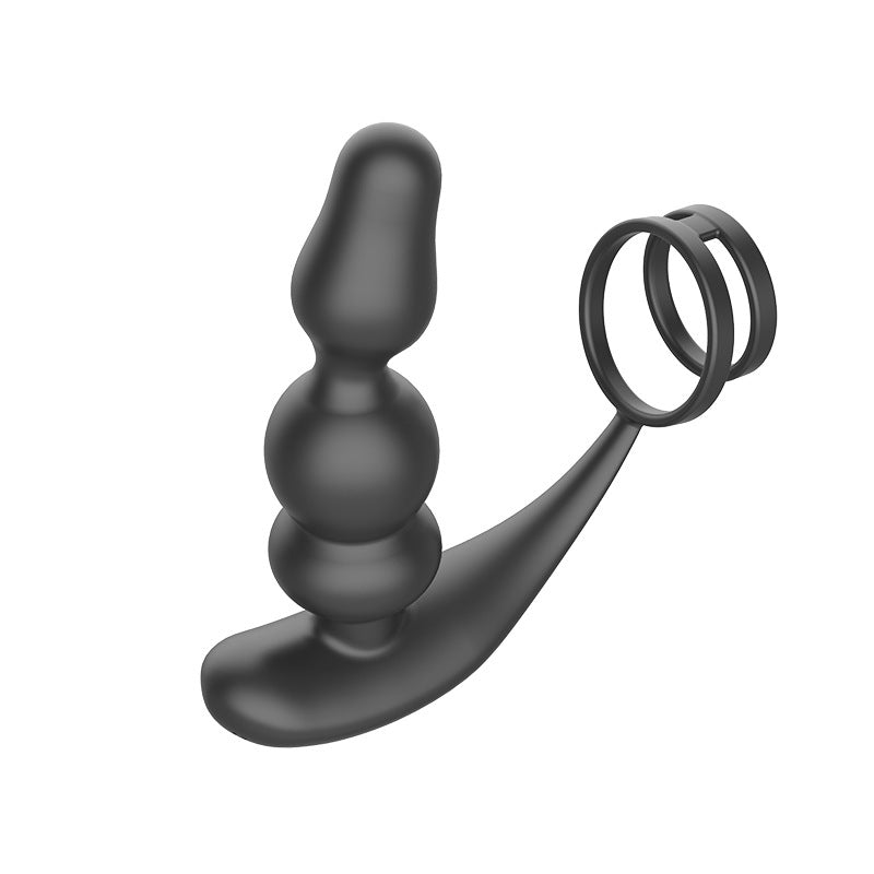 Wireless Remote Control Double Ring Rotating Back Court Prostate Massager Toy